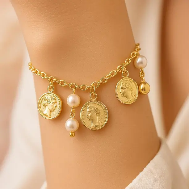 Senco Gold - Antique Finish Gold Bracelet